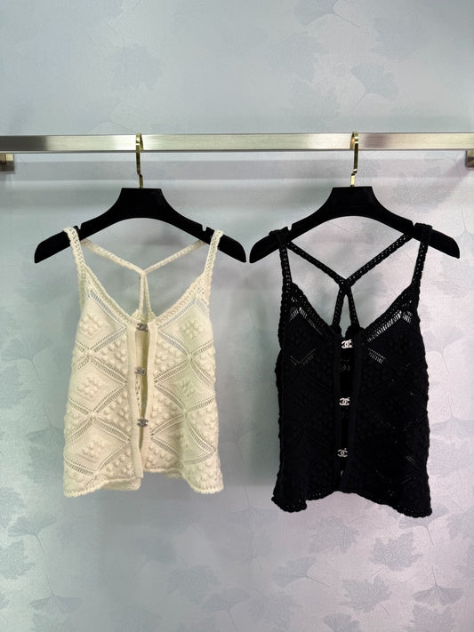 c 25 spring/summer new lattice texture suspenders