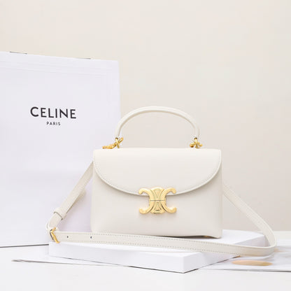 CE 25 Cowhide gold buckle  shoulder bag