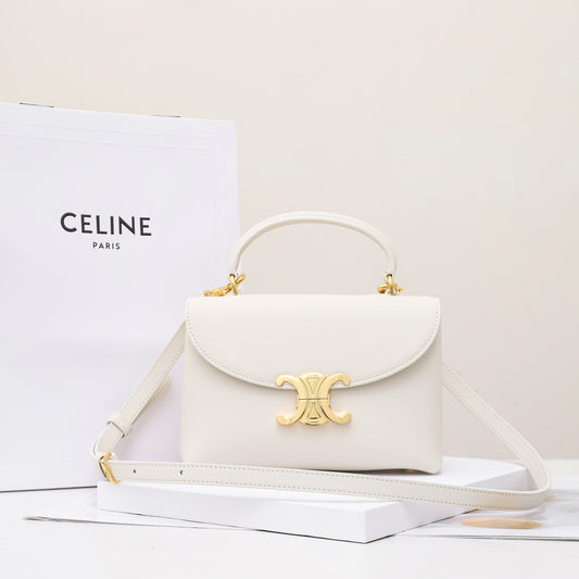 CE 25 Cowhide gold buckle  shoulder bag