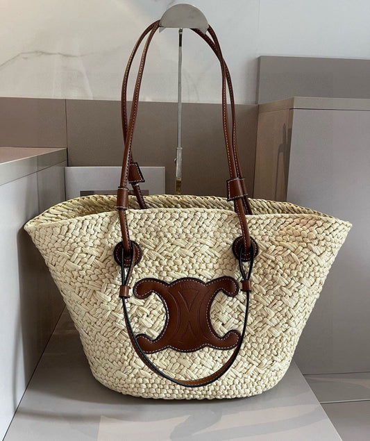 CE 25 Straw bag Raffia grass hand-woven bag