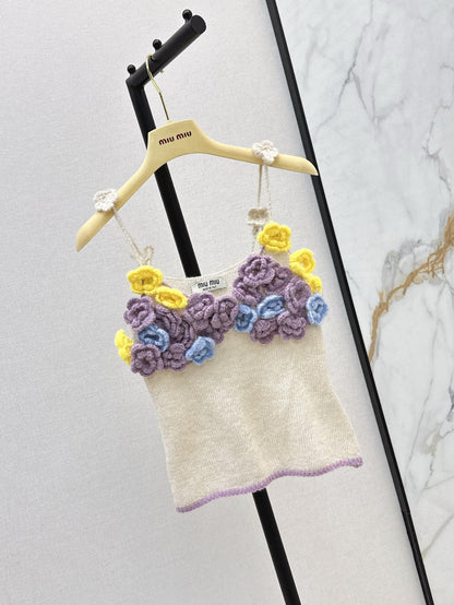 M 25 New three-dimensional handmade flower decorative suspenders