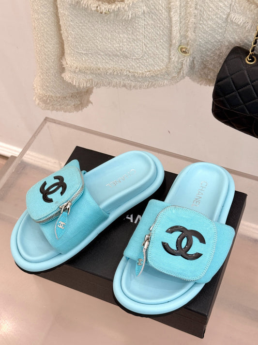 C 25 Purse Decoration Bread Thick Bottom Loafers Slippers