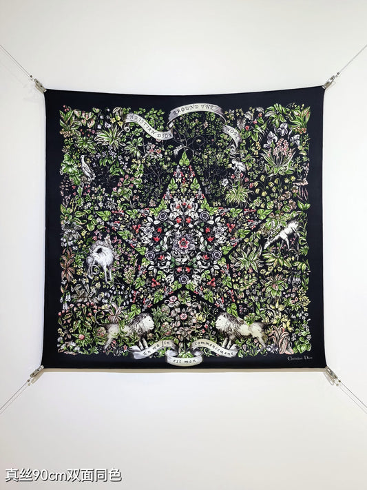 D 25 Twill Silk Scarf