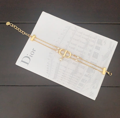 D 25 Brass Double Layer Bracelet