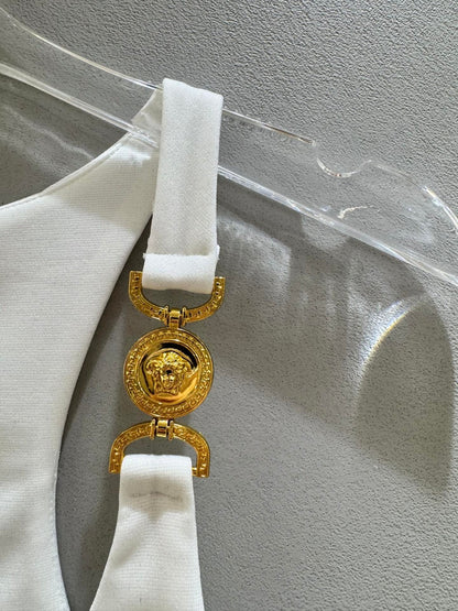 Ve 25 Metal Buckle Shoulder Logo Camisole Top