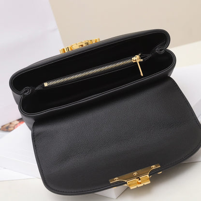 CE 25 Cowhide gold buckle  shoulder bag