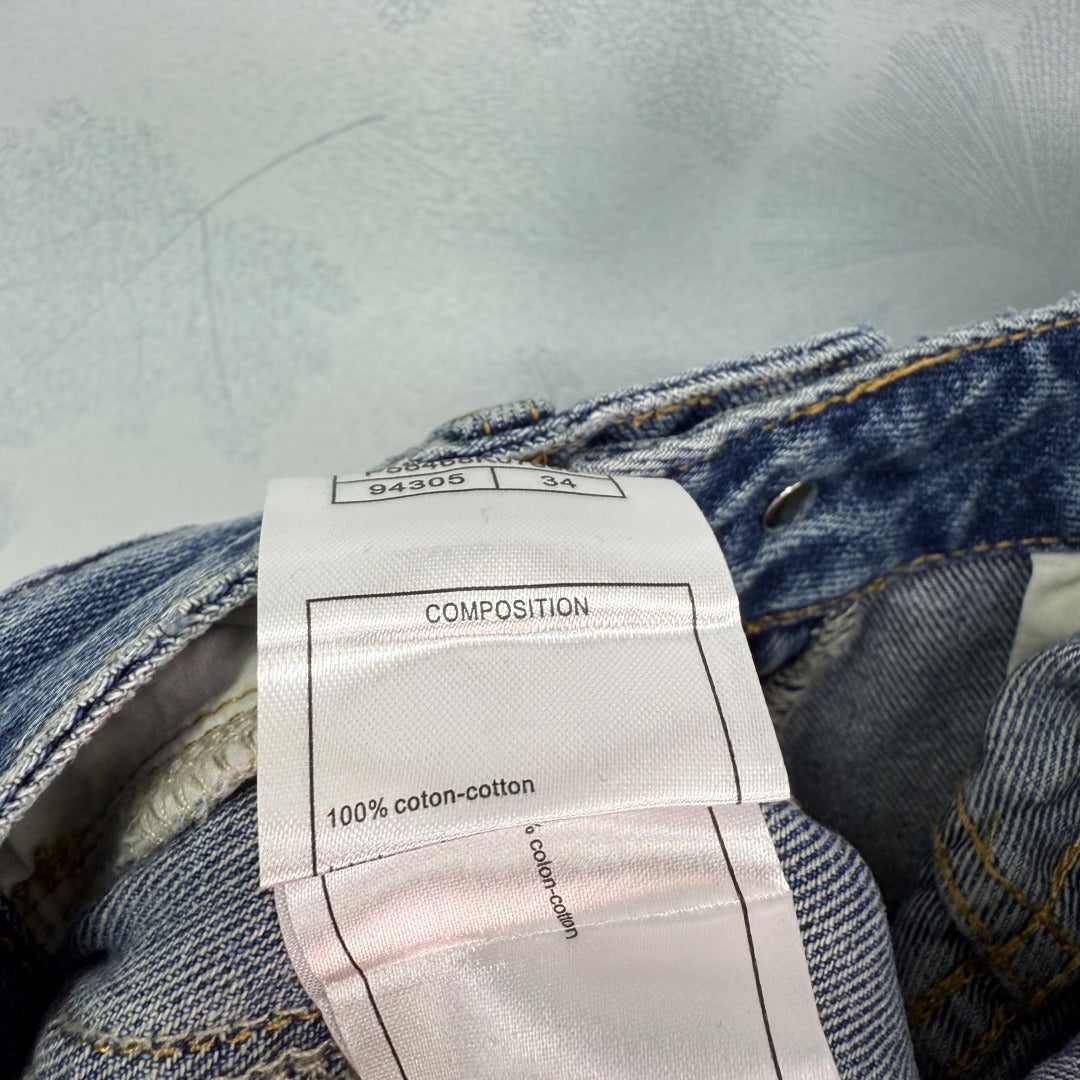 C 25 Spring and Summer New Products Wide-leg Jeans,