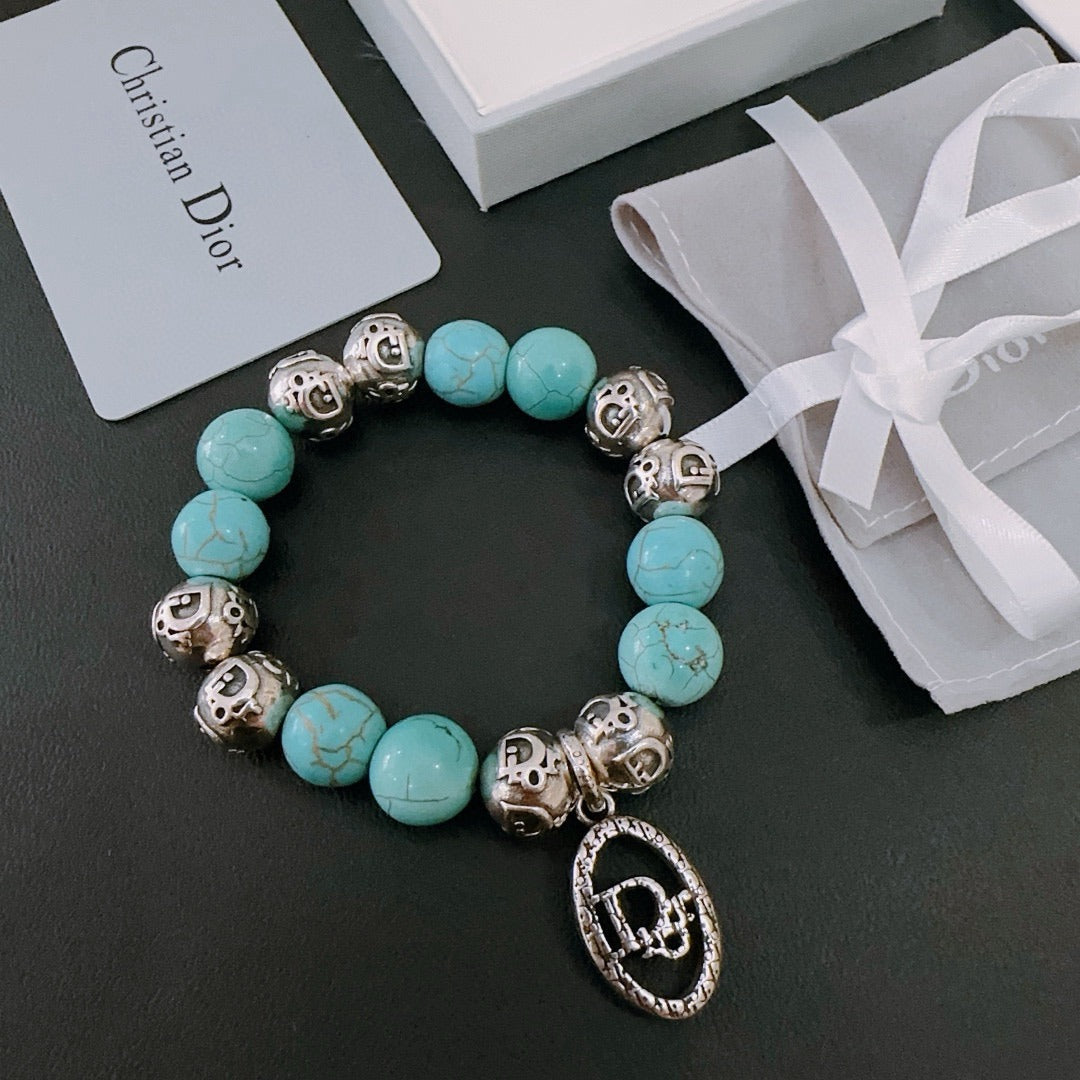 Multi-element Agate Thai Silver Style Bracelet