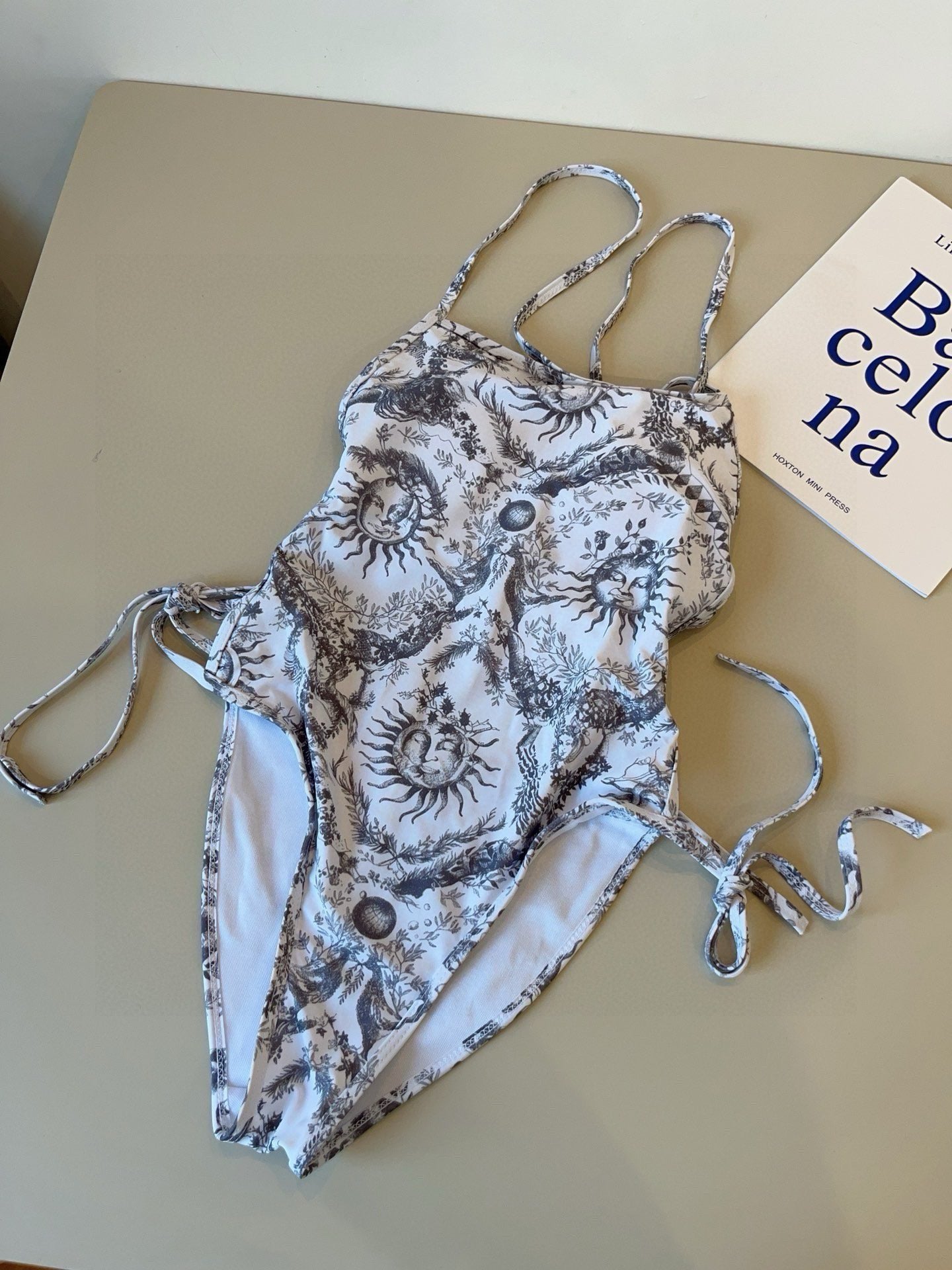 D 25 Sun Print One Piece Swimsuit