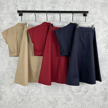 CE 25 Twill cotton poplin Pressing double line design Set!