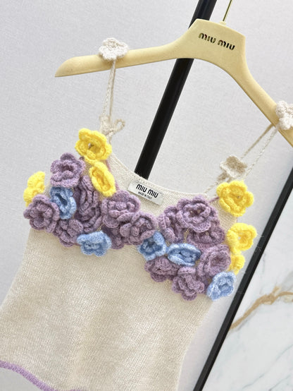 M 25 New three-dimensional handmade flower decorative suspenders