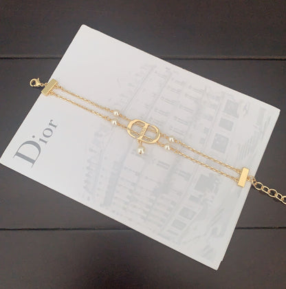 D 25 Brass Double Layer Bracelet