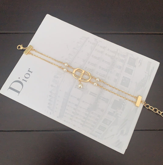 D 25 Brass Double Layer Bracelet