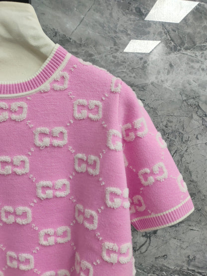 G 25 Wool Short Sleeve Top