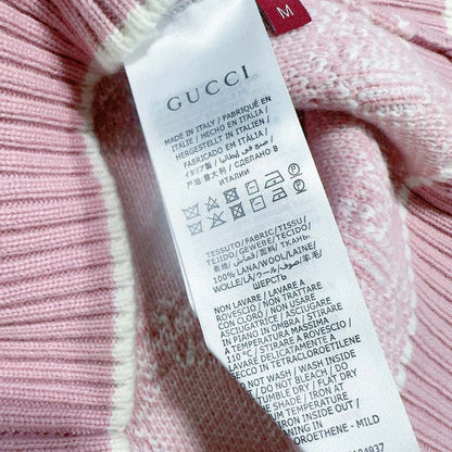 G 25 Jacquard Pullover Short Sleeve Knit