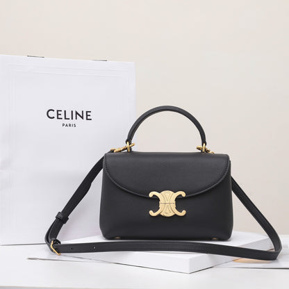 CE 25 Cowhide gold buckle  shoulder bag