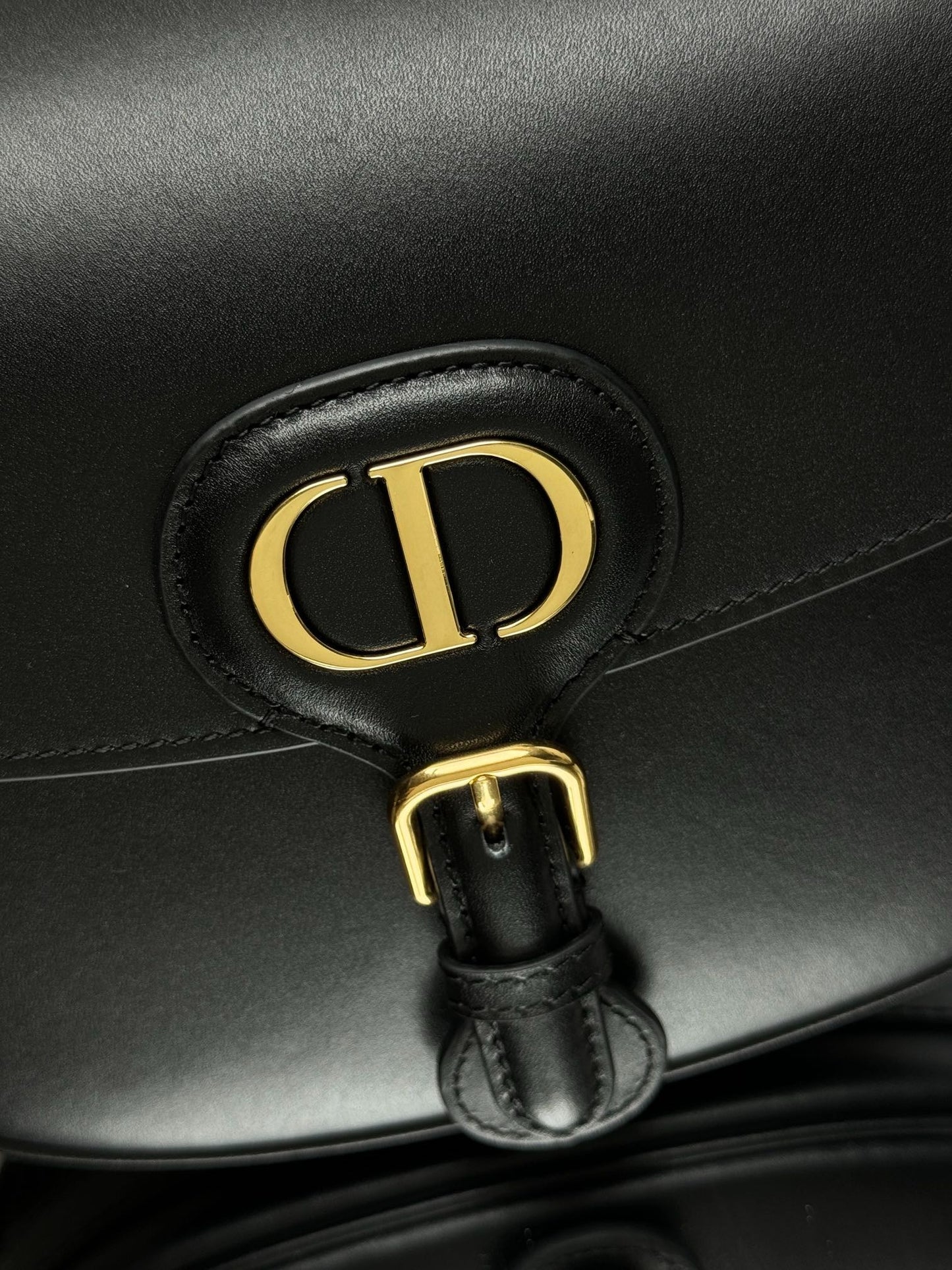 D 25 Boobby Medium Black Handbag Shoulder Bag