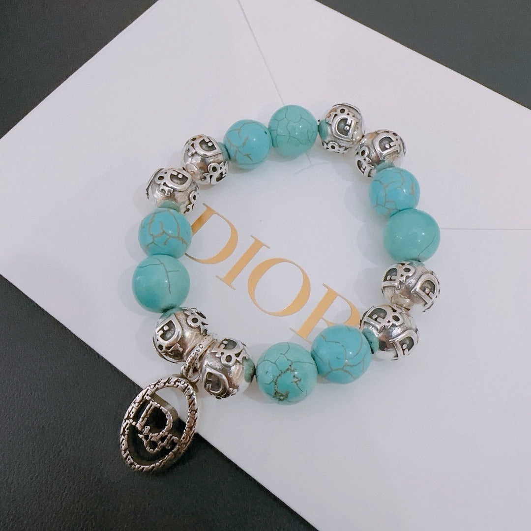 Multi-element Agate Thai Silver Style Bracelet