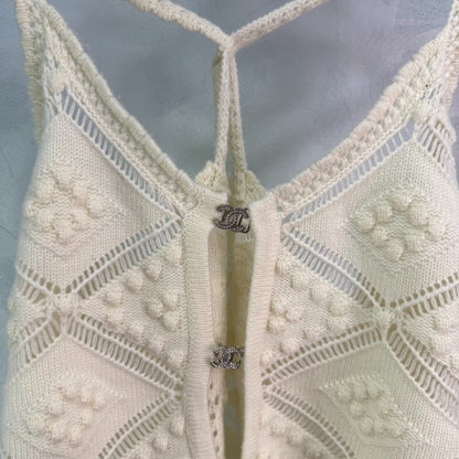 c 25 spring/summer new lattice texture suspenders