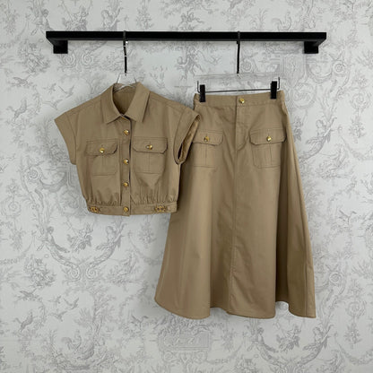 CE 25 Twill cotton poplin Pressing double line design Set!