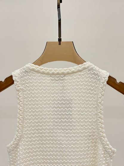 L 25 Early Spring New v-neck Attachment Button Casual Knit Dresses