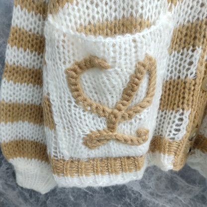 LO 24 Mohair V-Neck Cardigan