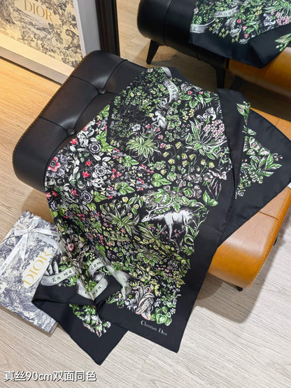 D 25 Twill Silk Scarf