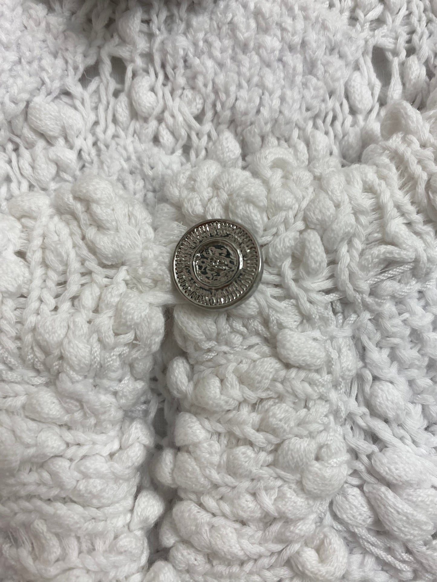 C 25 New Lattice Hollow Knit Cardigan