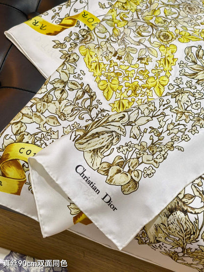 D 25 Twill Silk Scarf