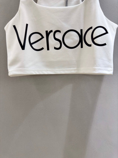 Ve 25 Metal Buckle Shoulder Logo Camisole Top