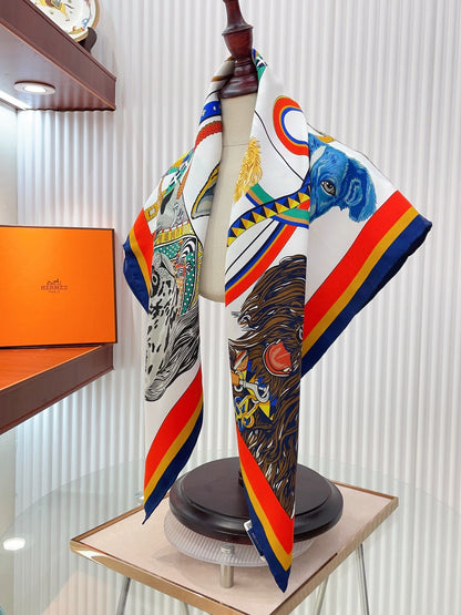 H 25 Twill Silk Scarf