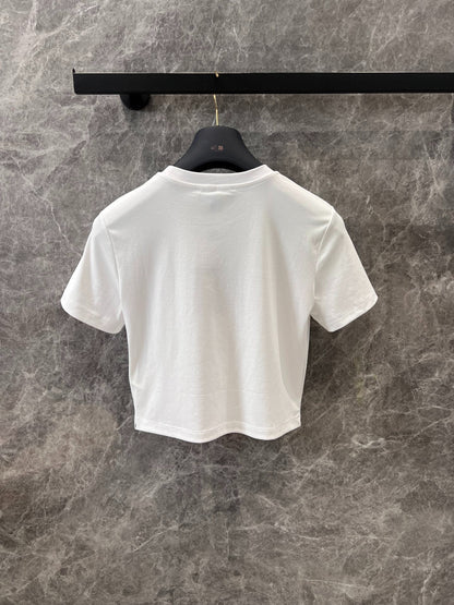 L 25 Spring and Summer New Short Printed Chain T-shirt