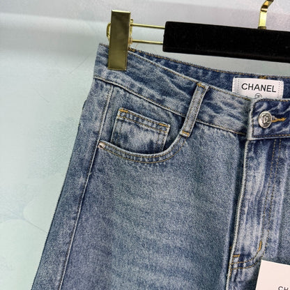C 25 Spring and Summer New Products Wide-leg Jeans,