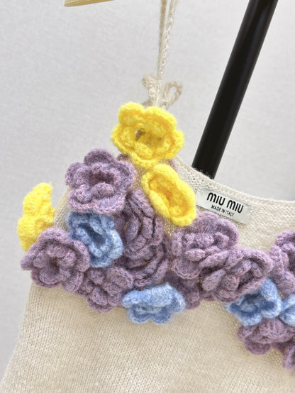 M 25 New three-dimensional handmade flower decorative suspenders