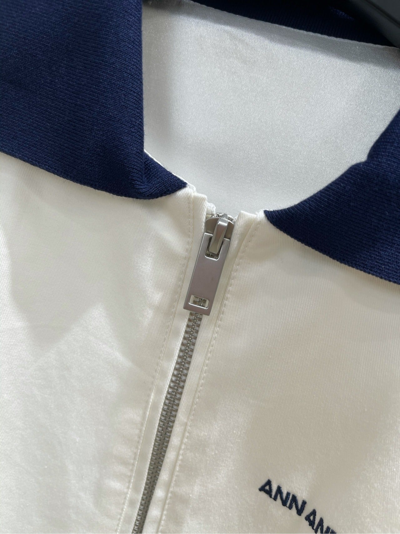 al 25 White Blue Collar Sport Tank Dress