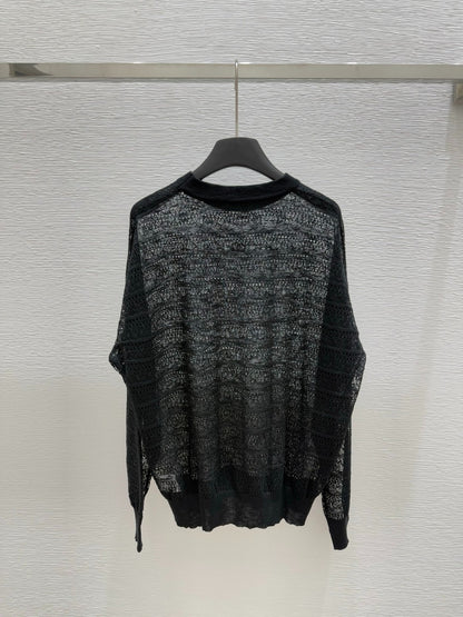 C 25 Frühen frühling neue rundhals hohl stricken langarm 