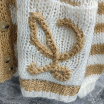 LO 24 Mohair V-Neck Cardigan