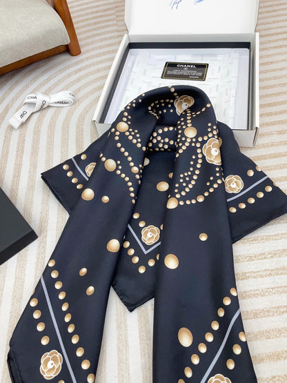 C 25 Twill Silk Scarf