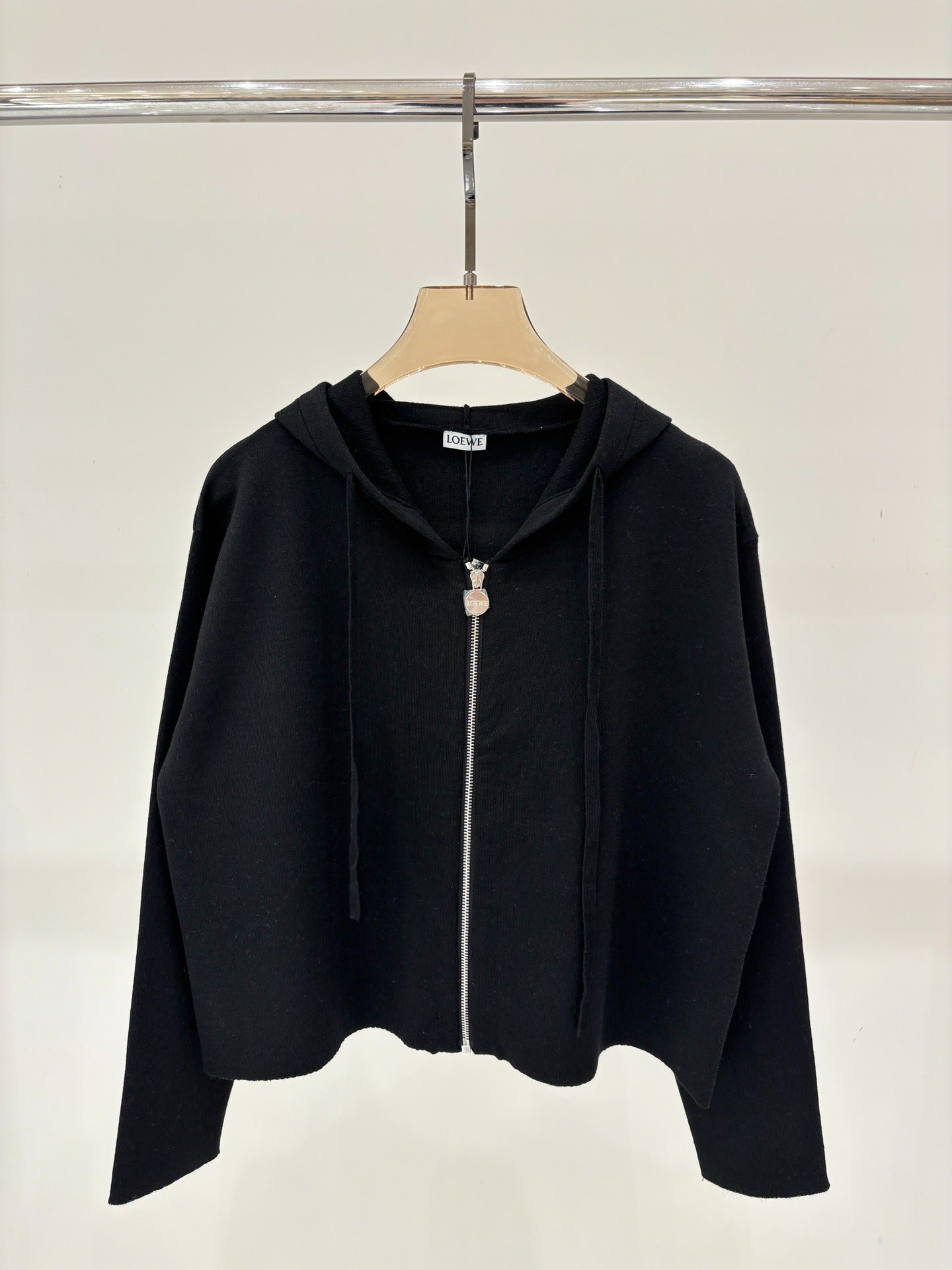 LO 25 Jacquard Hooded Casual Knit Cardigan