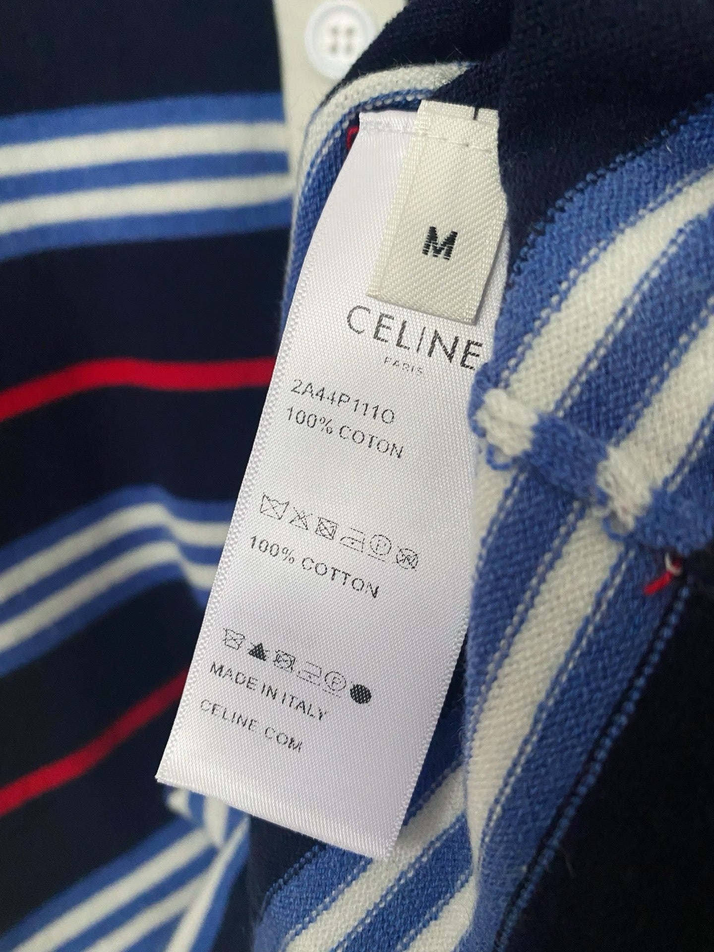 CE 2𝟓 New Striped Lapel Embroidered 𝐥𝐨𝐠𝐨 Short Sleeve