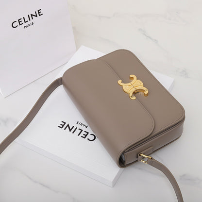 CE 25 Cowhide gold buckle  shoulder bag