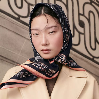 H 25 Twill Silk Scarf