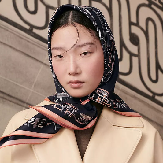 H 25 Twill Silk Scarf