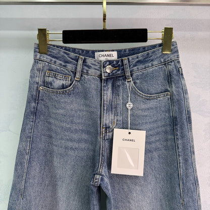 C 25 Spring and Summer New Products Wide-leg Jeans,