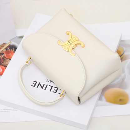CE 25 Cowhide gold buckle  shoulder bag