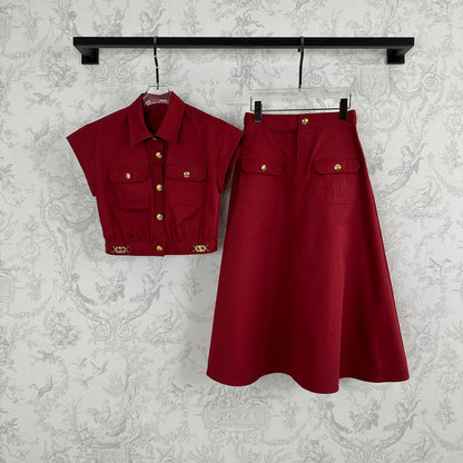 CE 25 Twill cotton poplin Pressing double line design Set!