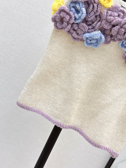 M 25 New three-dimensional handmade flower decorative suspenders