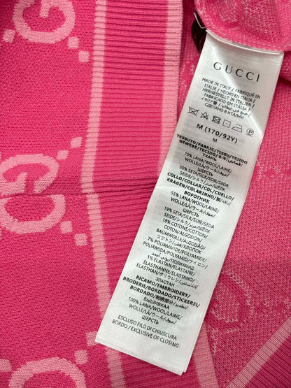 G 25 Frühen Frühling Neue Applizierte All-over-Print Casual Strick Kurzarm 