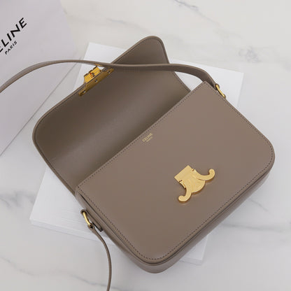 CE 25 Cowhide gold buckle  shoulder bag