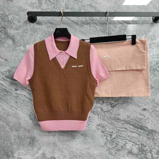 M 25 Two Tank Top Polo Short Sleeve